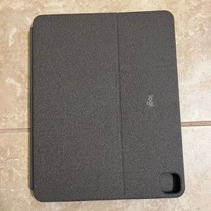 EUC logitech 12.9” combo touch ipad pro keyboard case oxford grey gray